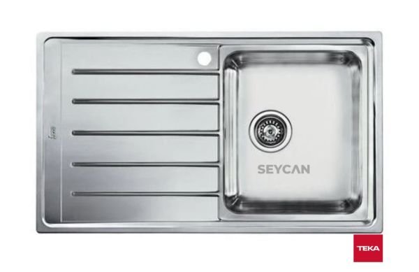 Teka Vitae 45 B 1B 1D Sol Damlalıklı Mikro Keten Dokulu Çelik Evye