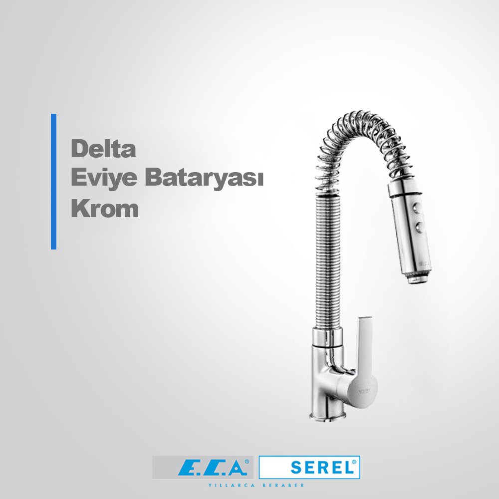 Eca Delta Yaylı Uçlu Evye Bataryası