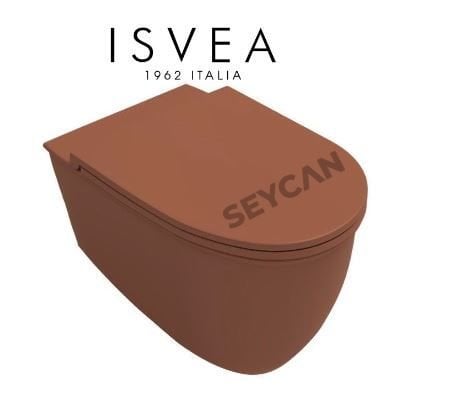 İsvea Banyo İnfinity Asma Klozet Seti Terracotta