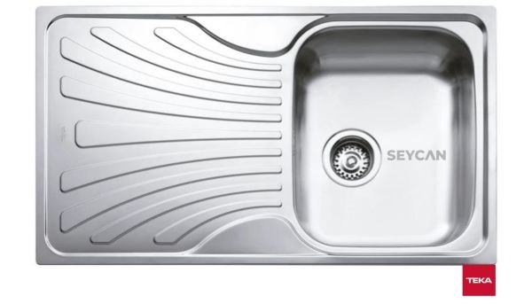 Teka Nerıssa 50 1B 1D Sağ Damlalıklı Mikro Keten Dokulu Çelik Evye