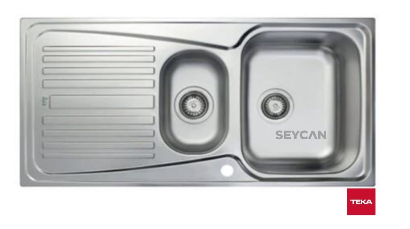 Teka Infant 60 1¹/2B 1D Sol Damlalıklı Parlak Yüzey Çelik Evye