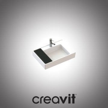 Arya 65 cm Lavabo Gizli Taşma Deliği Ve Gizli Gider Delikli