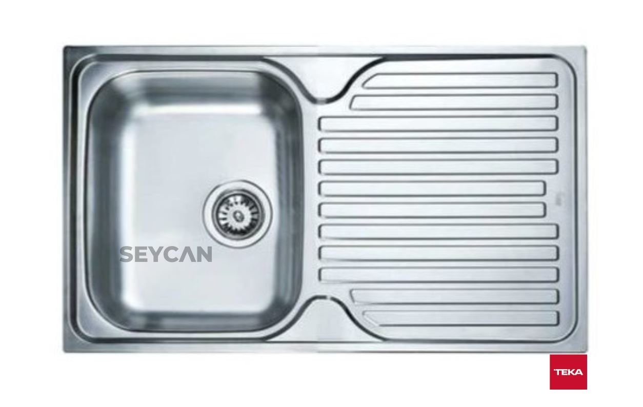 Teka Prıncess 50 1B 1D Sağ Damlalıklı Mikro Keten Dokulu Çelik Evye