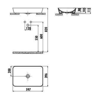 Ultra 60 cm Lavabo Beyaz