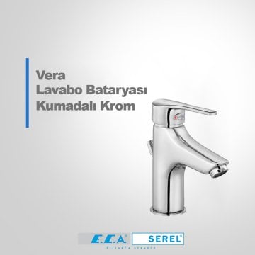 ECA Vera Lavabo Bataryası Kumandalı Krom