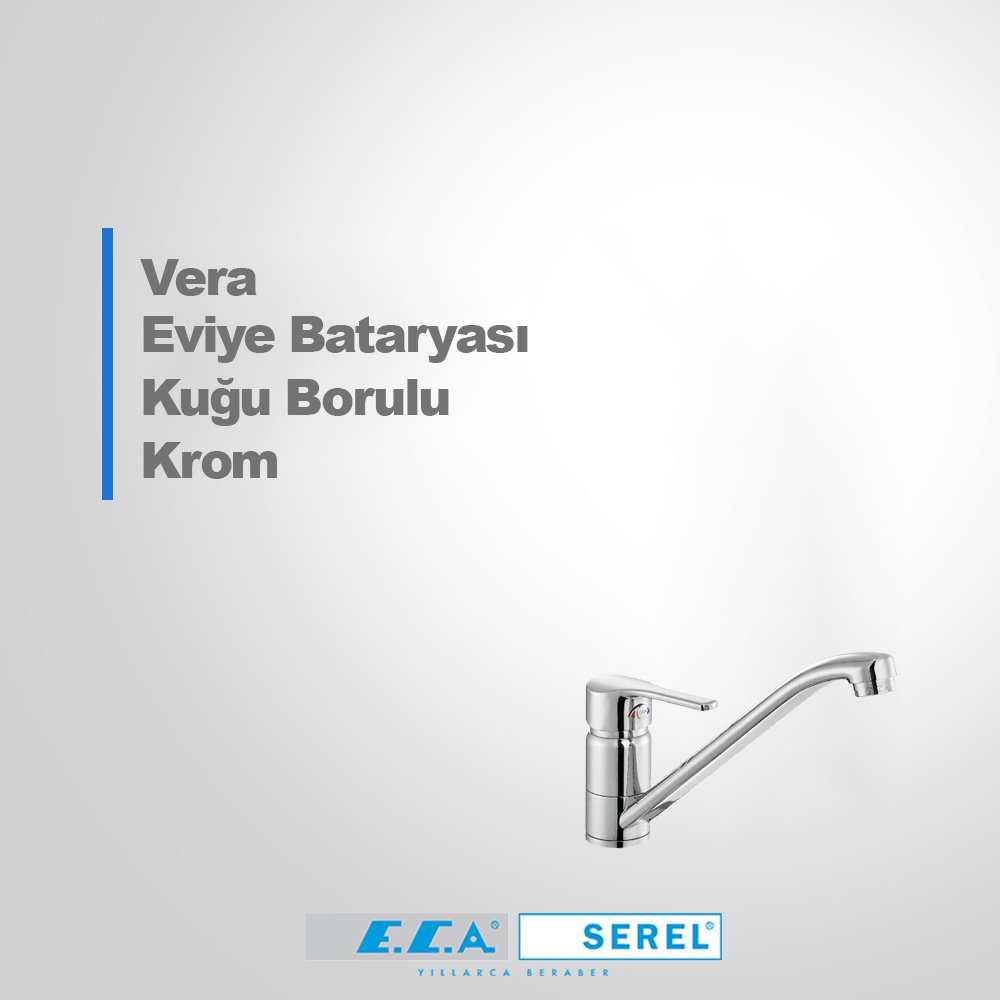ECA Vera Evye Bataryası Kuğu Borulu Krom