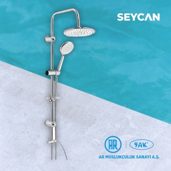 Acuba Kolonlu Duş Sistemi Krom