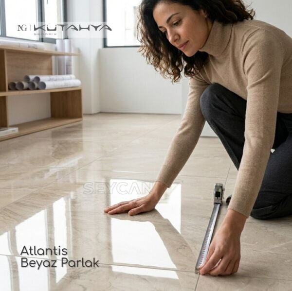 Atlantis Beyaz Rektifiye Parlak Nano 60x120