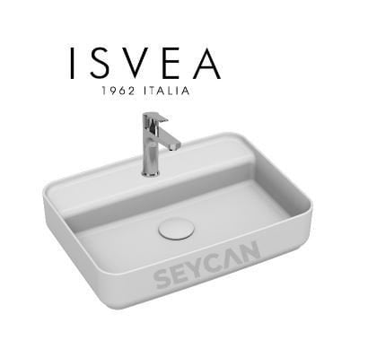 İsvea Infinity Tezgah Üstü Lavabo 55 cm Taş Gri