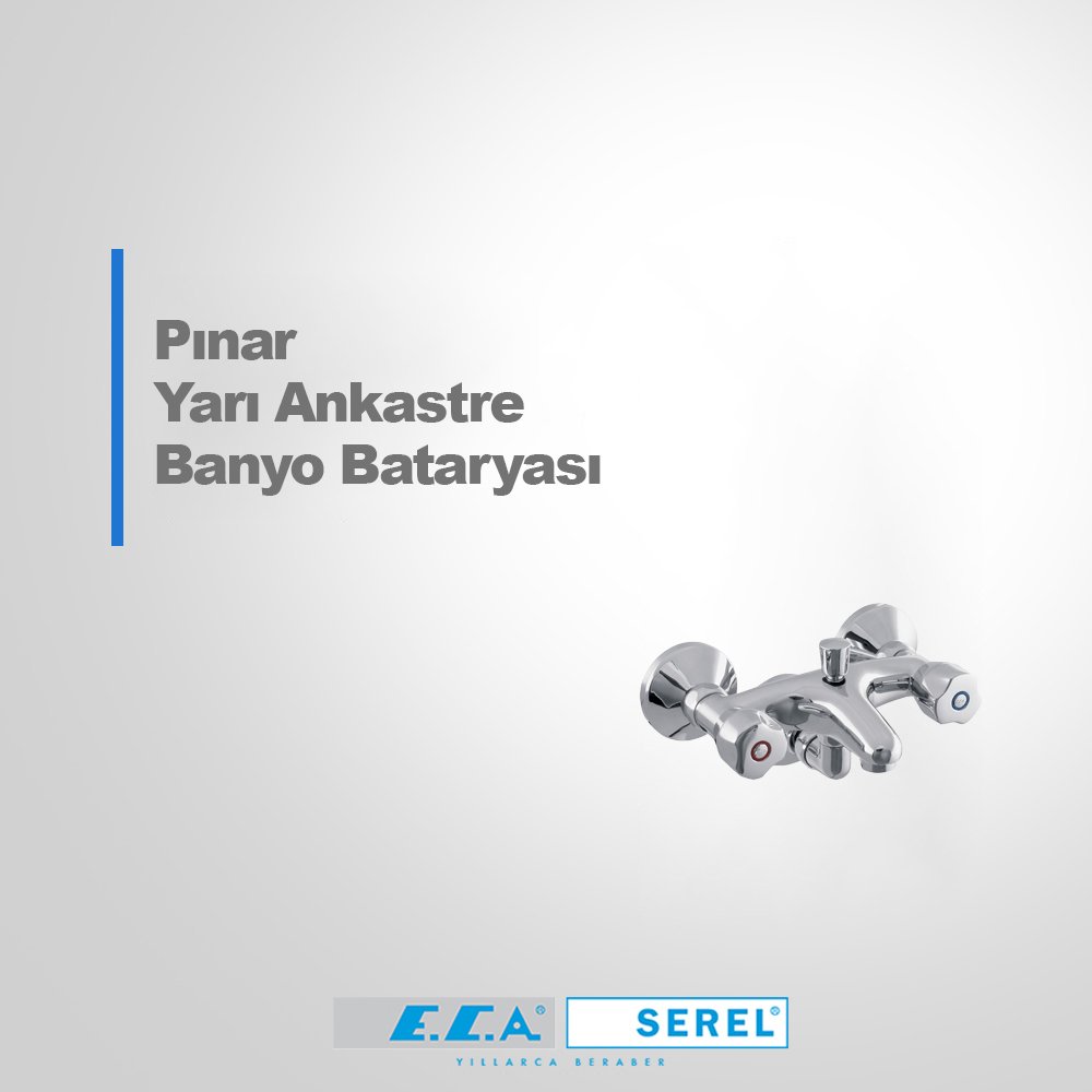 ECA Pınar Yarı Ankastre Banyo Bataryası