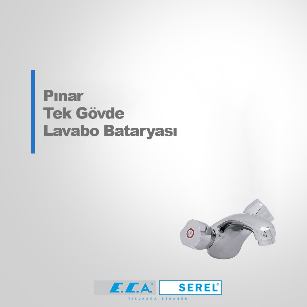ECA Pınar Tek Gövde Lavabo Bataryası