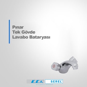 ECA Pınar Tek Gövde Lavabo Bataryası