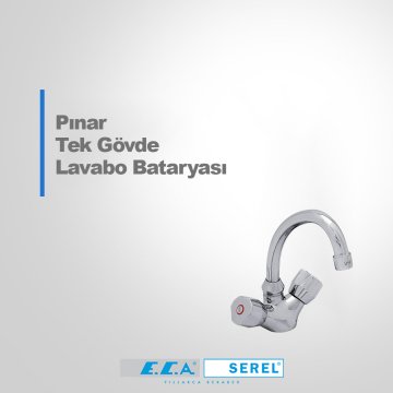 ECA Pınar Tek Gövde Lavabo Bataryası