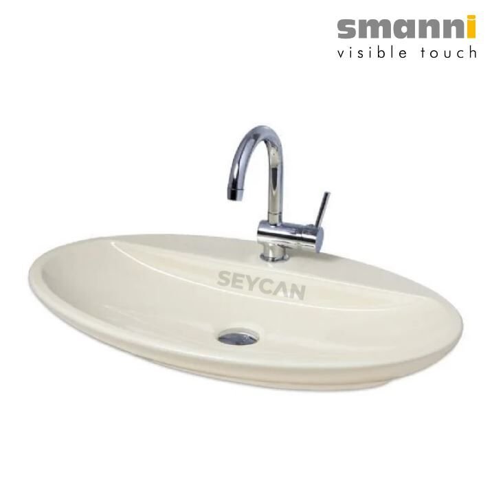 Smanni Sarin BD Vanilya Tezgah Üstü Lavabo