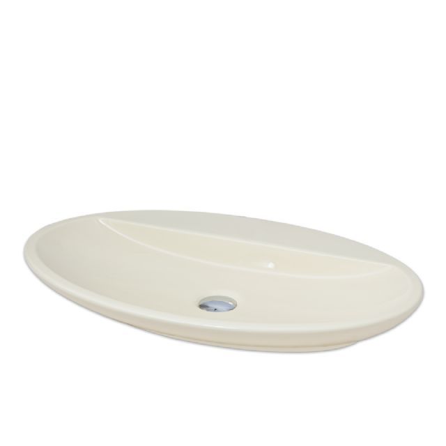 Smanni Sarin - Vanilya Oval Tezgah Üstü Lavabo