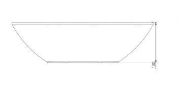 Smanni Adara Platin Elips Tezgah Üstü Lavabo