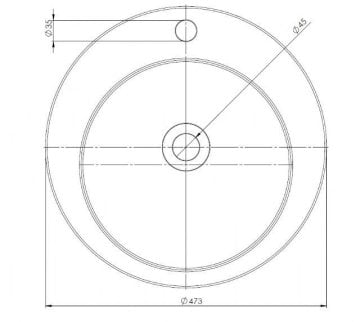 Smanni Merga-BD Altın Tezgah Üstü Lavabo