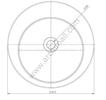 Smanni Merga Çanak Lavabo Beyaz