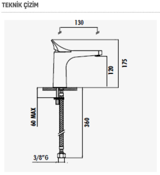 Creavit infinity Lavabo Bataryası