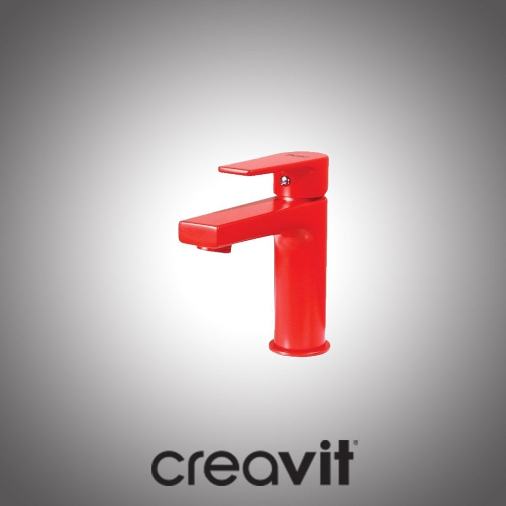 Creavit Sharp Kırmızı Lavabo Bataryası