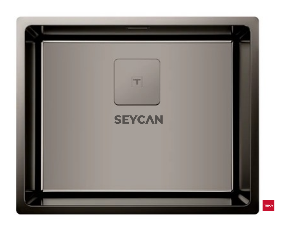 Teka Flexlınea RS15 50.40 Tıtamıum Renkli Çelik Evye