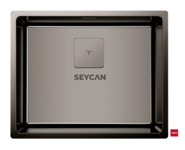 Teka Flexlınea RS15 50.40 Tıtamıum Renkli Çelik Evye