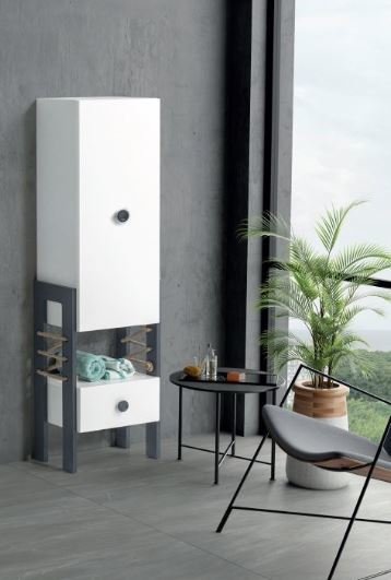 Badella Meloni D1 C2 Beyaz Boy Dolabı