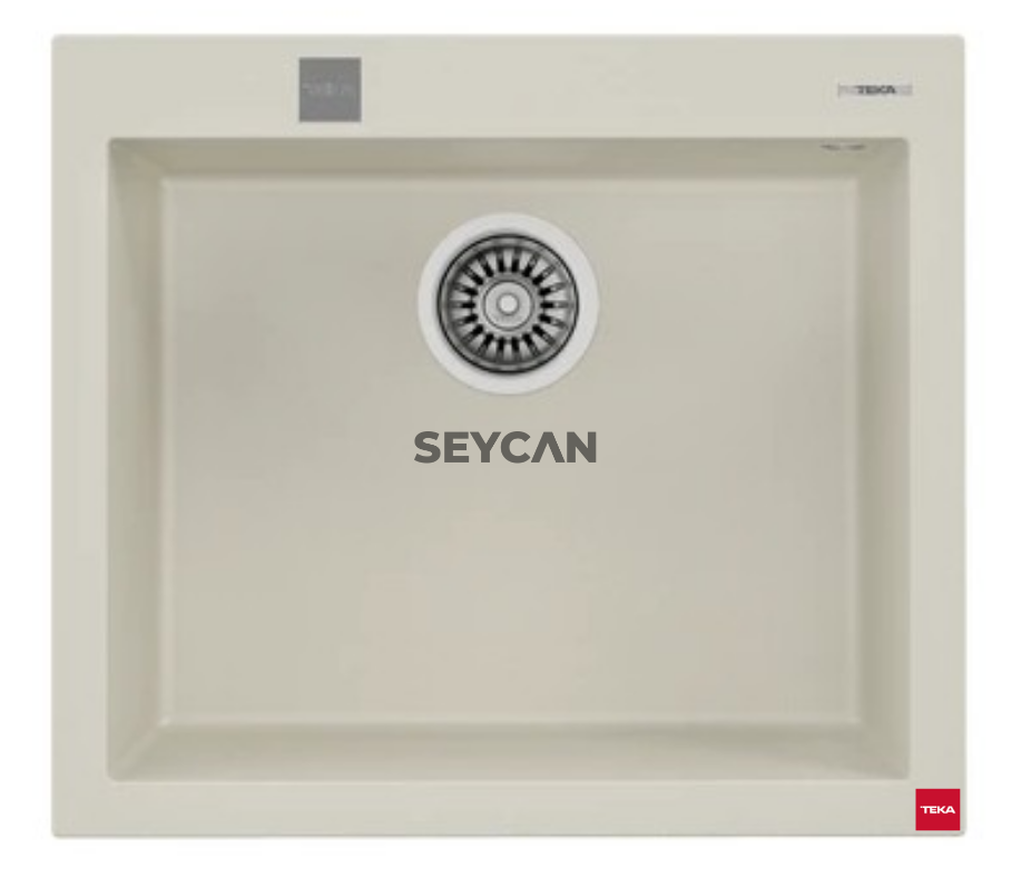 Teka Forsquare 50.40 TG Parlak Krem Tegranite Evye