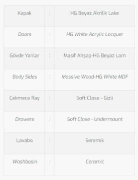 Galata 100 V1 Banyo Dolabı