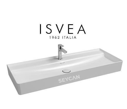 İsvea Vea Tezgah Üstü Etajerli Lavabo 121 cm Beyaz
