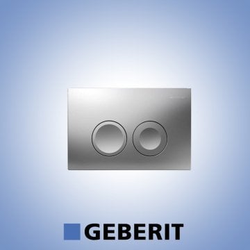 GEBERİT DELTA 21 TEK KADEMELİ MAT KROM KUMANDA KAPAĞI