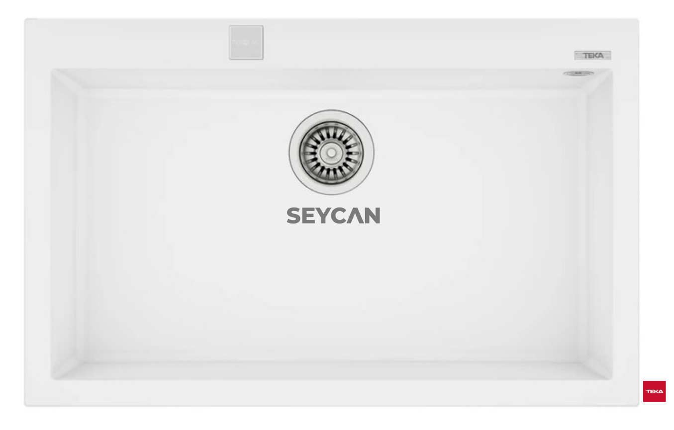 Teka Forsquare 72.40 TG Arctic White Tegranite Evye