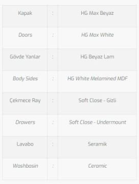 Vals 85 V2 Banyo Dolabı