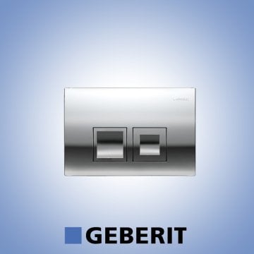 GEBERİT DELTA 50 ÇİFT KADEMELİ PARLAK KROM KUMANDA KAPAĞI