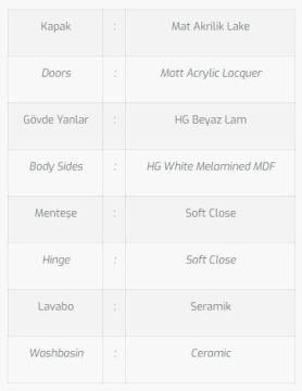 Efes 60 V1 Banyo Dolabı