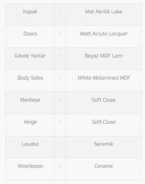 Aspendos 80 V1 Banyo Dolabı