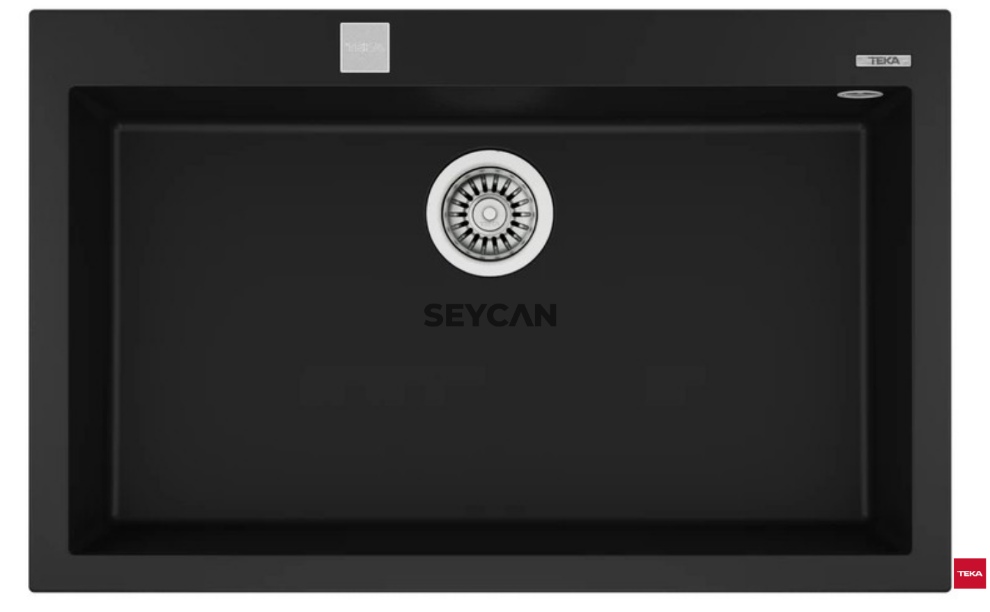 Teka Forsquare 72.40 TG Siyah Tegranite Evye