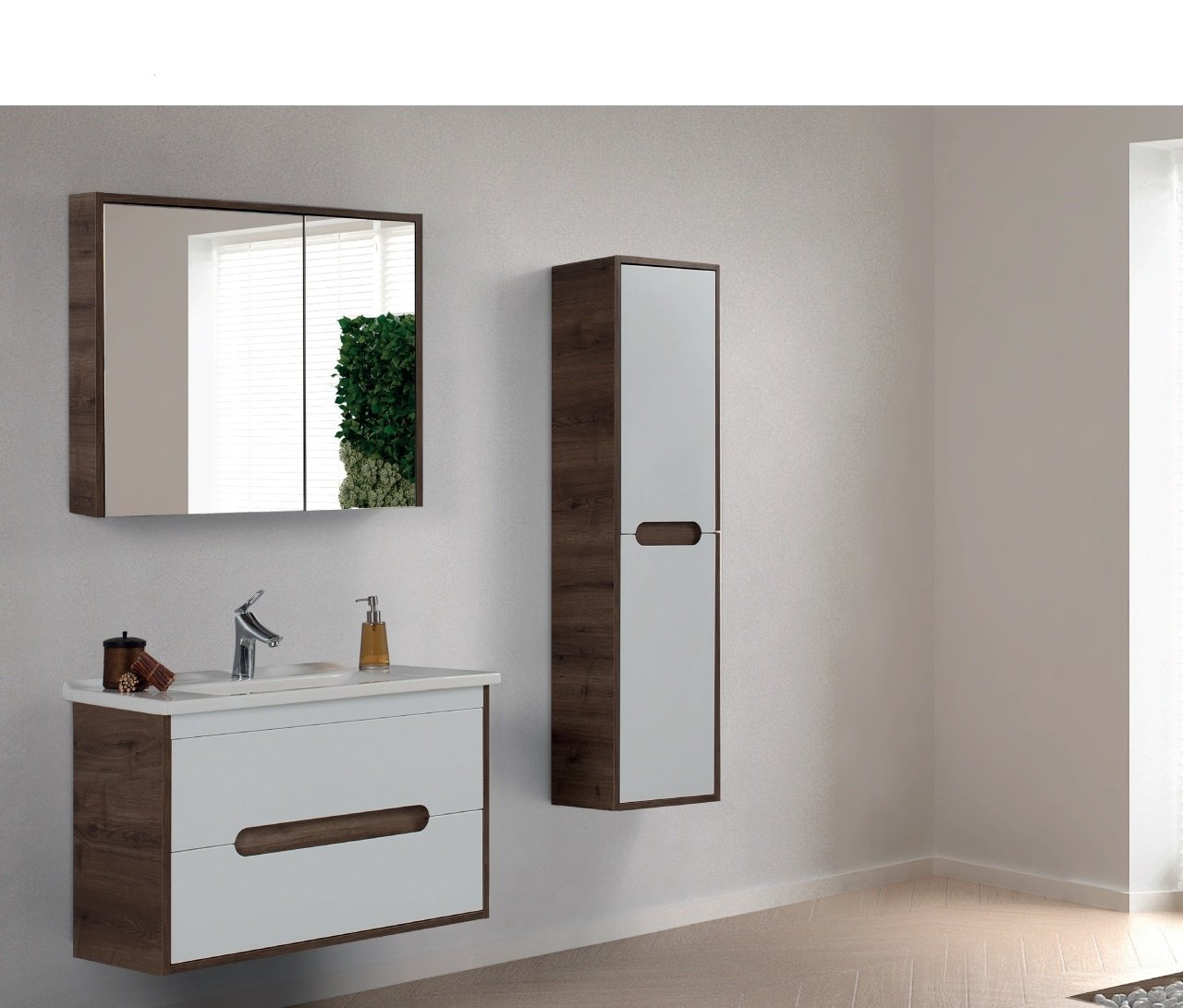 Badella Toledo 85 D1 C1 Banyo Dolabı