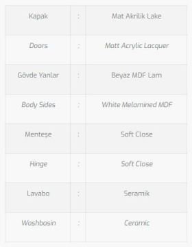 Efes 80 V1 Banyo Dolabı