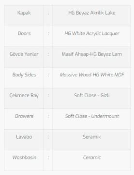 Galata 80 V1 Banyo Dolabı