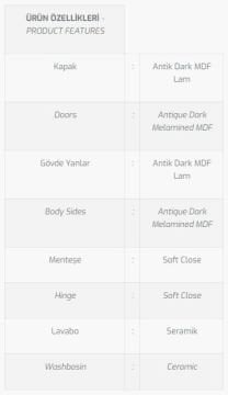 Gemlik 100 V1 Banyo Dolabı