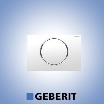 GEBERİT SİGMA10 BEYAZ/MAT KROM/MAT KROM KUMANDA KAPAĞI