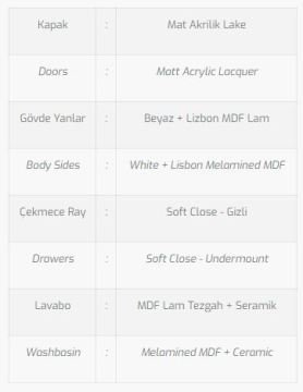 Moderno 100 V1 Banyo Dolabı