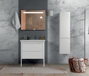 Badella Snow 80 D1 C1 Banyo Dolabı