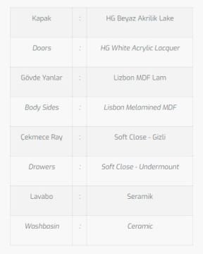 Madrid 85 V5 Banyo Dolabı