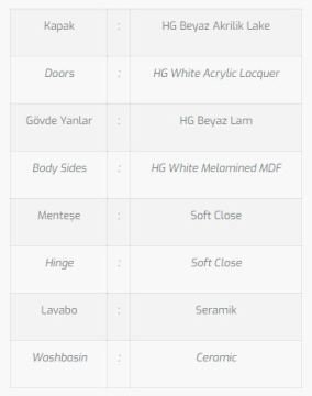 Belen 80 V2 Banyo Dolabı