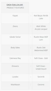 Boztepe 80 V1 Banyo Dolabı