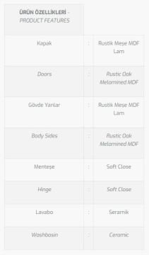 Gemlik 80 V1 Banyo Dolabı