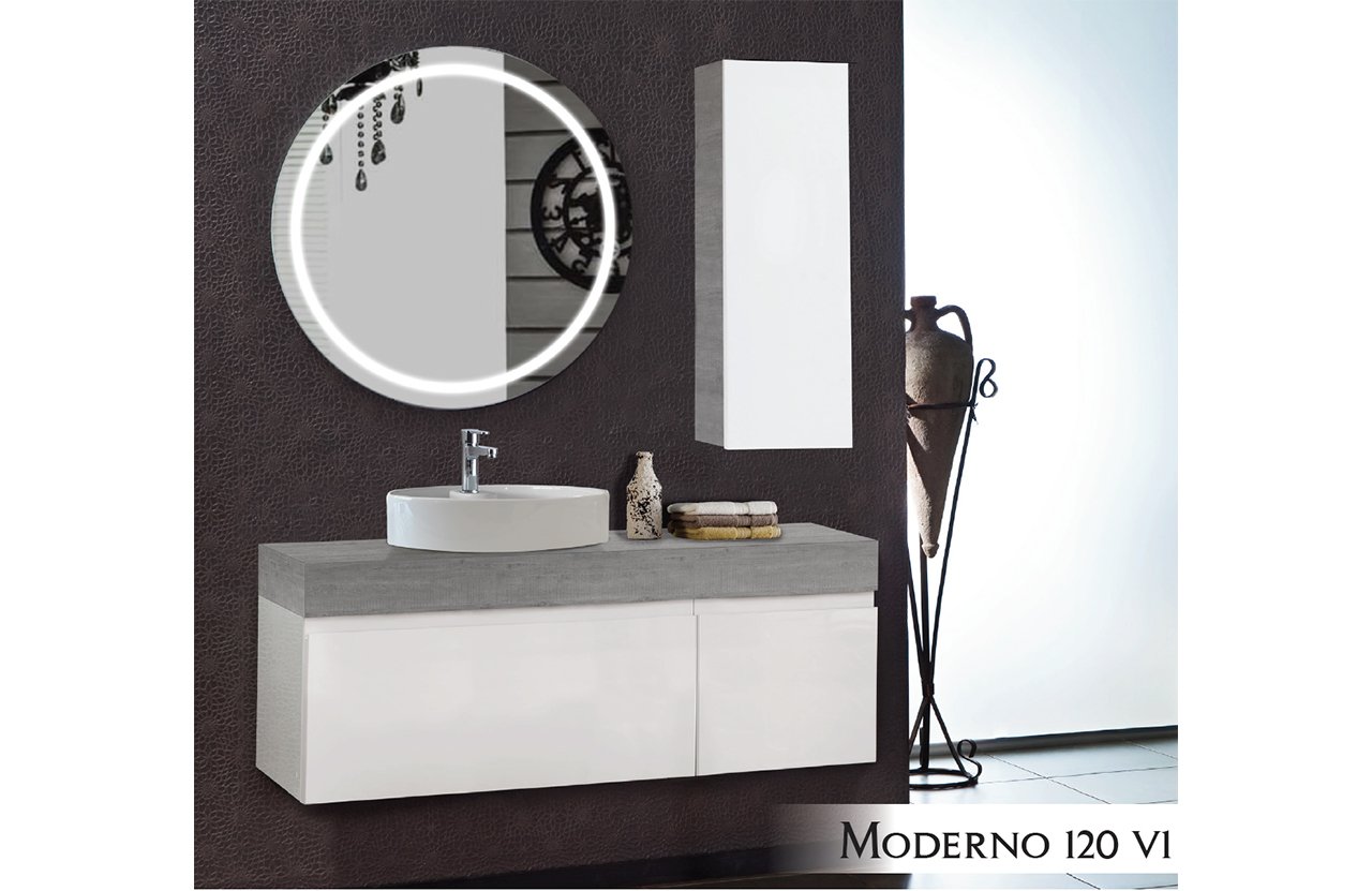 Moderno 120 V1 Banyo Dolabı