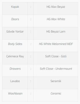 Hazar 90 V1 Banyo Dolabı